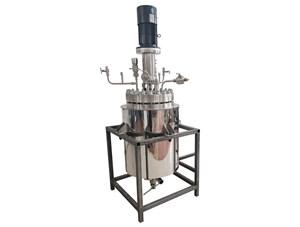 50L高溫不銹鋼夾套外循環(huán)加熱中試反應(yīng)釜已完工發(fā)往蘇州